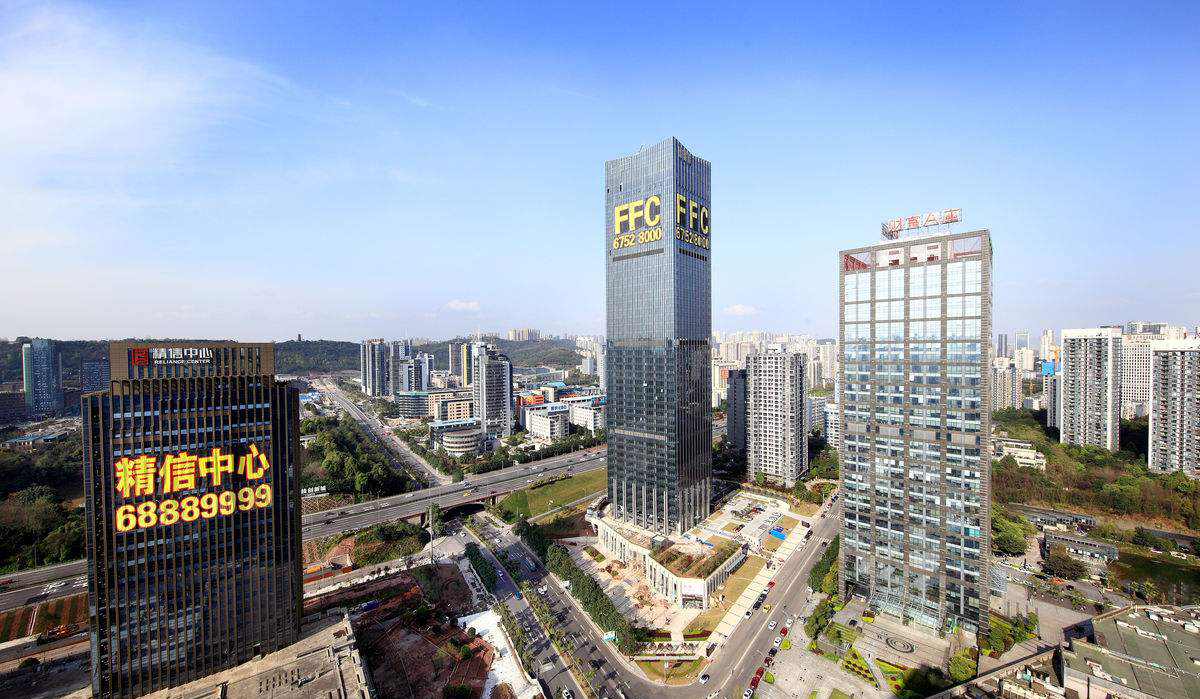 渝北加州新牌坊【精信中心】写字楼出租-甲级-精装修-548㎡